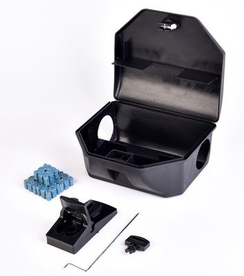 良い価格 多機能のプラスチックボックス 錠前付き ネズミ ネズミの罠 餌 スタンス スプリングの罠と餌のスペース 262g オンライン